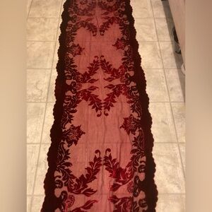 Rare Oscar de la renta velvet wrap Vintage  scarf exquisite